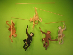 Mobiles enfants : singes 