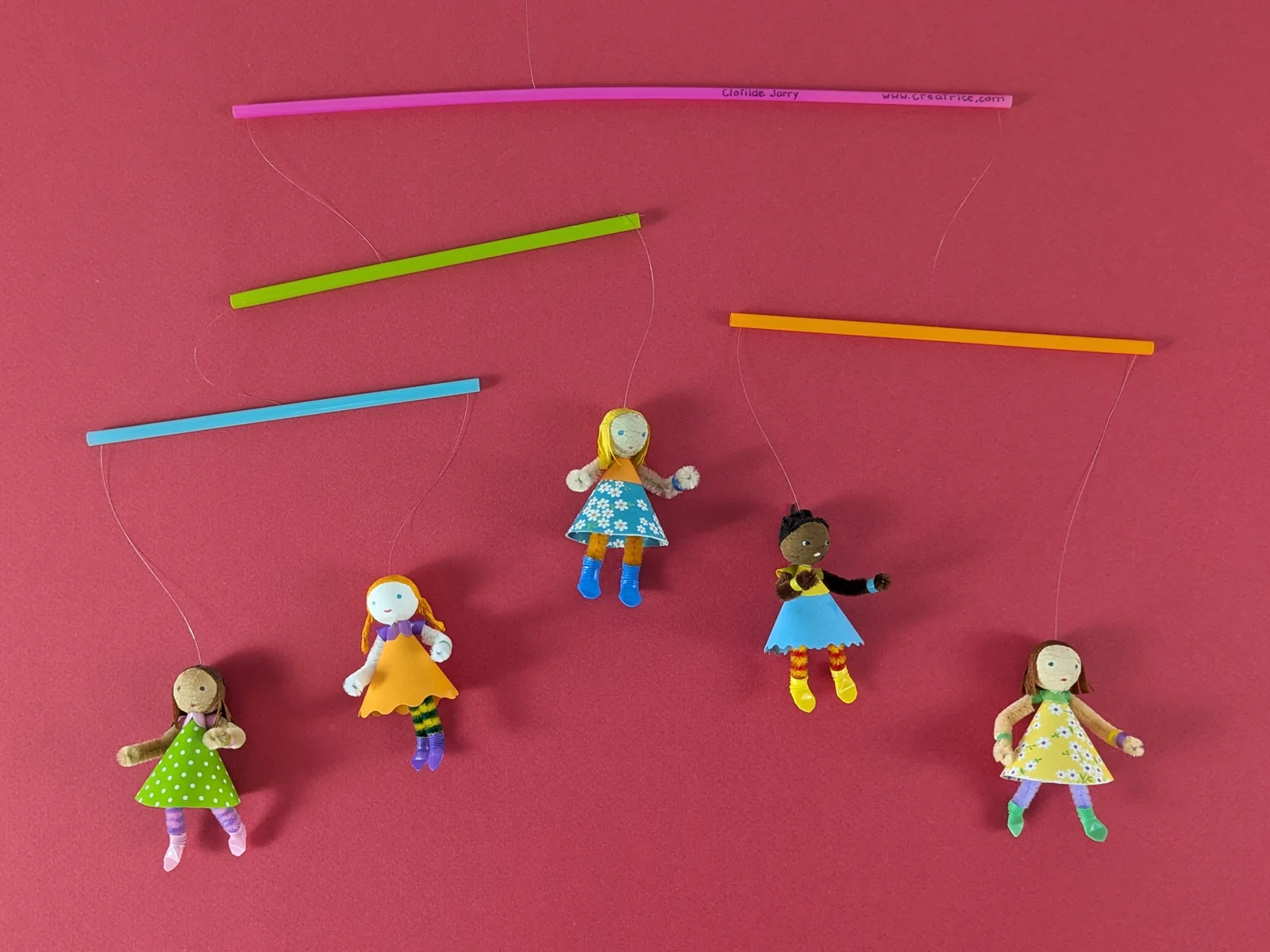 Mobile de petites coquettes