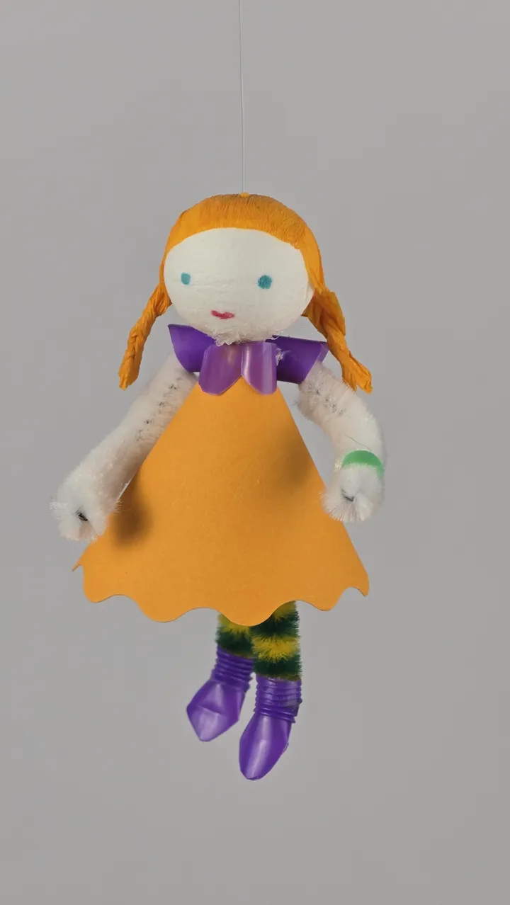 Mobile de petites coquettes - détail jambes et chaussures